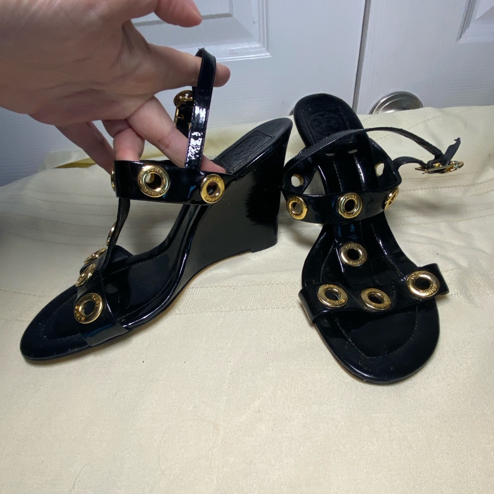 Tory Burch Wedge Sandals - Picture 2 of 15